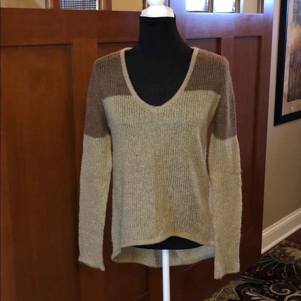 Wooden Ships high/low tunic sweater.